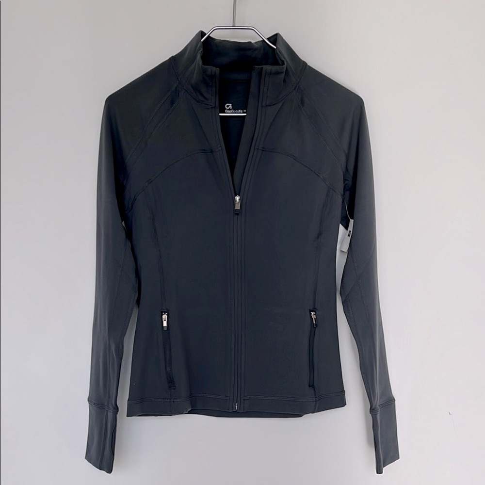 GAP Body Fit Active Zip Athletic Jacket Performance Fabric